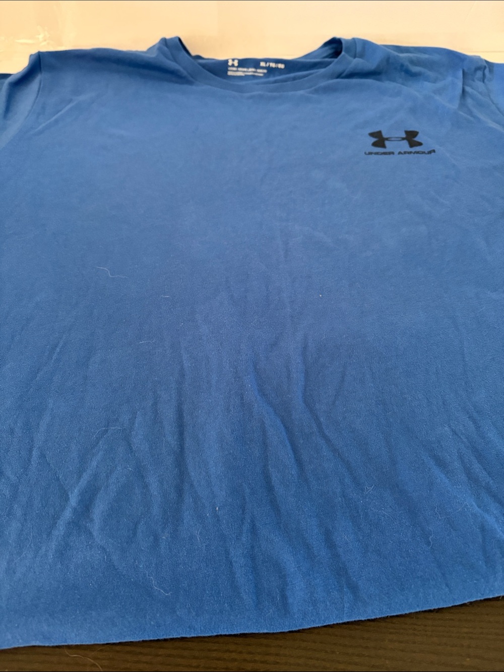 Under Armour Men's Short Sleeve Tee - Royal Blue with Black Logo